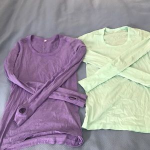 Lulu Lemon swiftly tech long sleeve tops